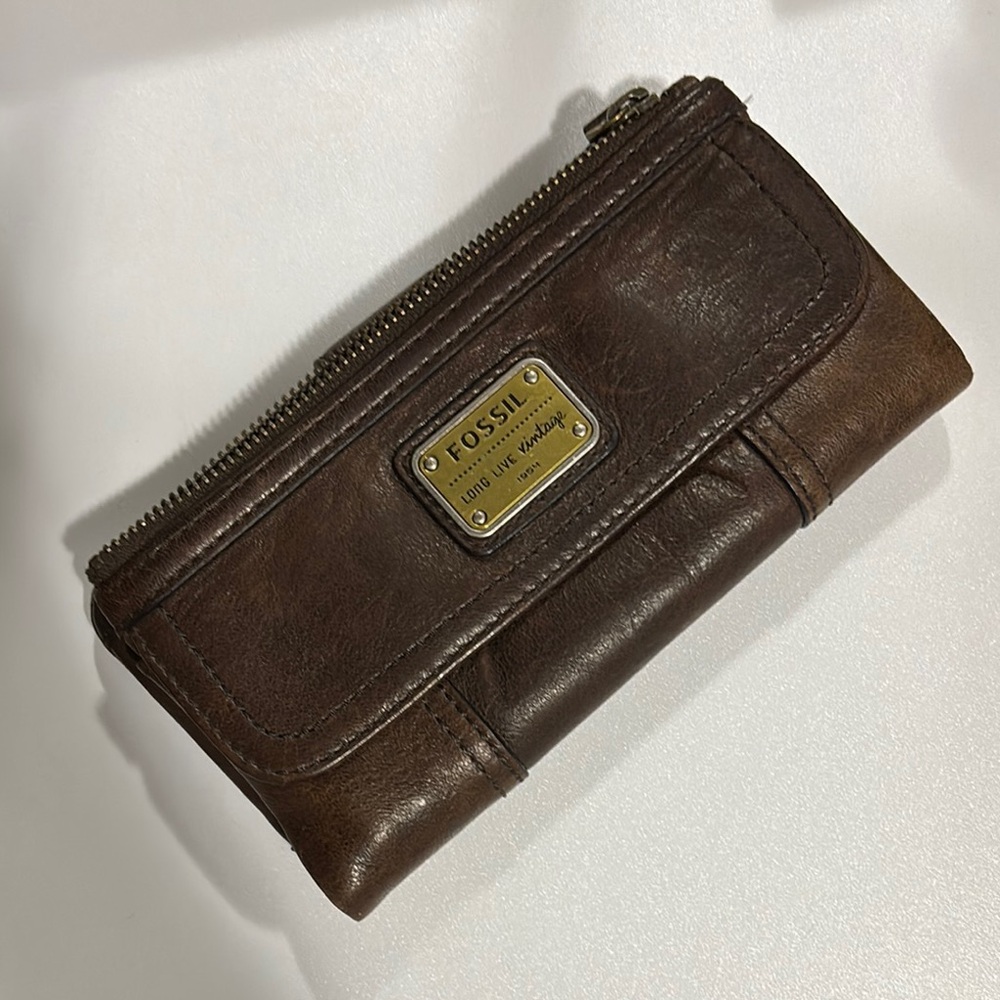 Fossil leather wallet